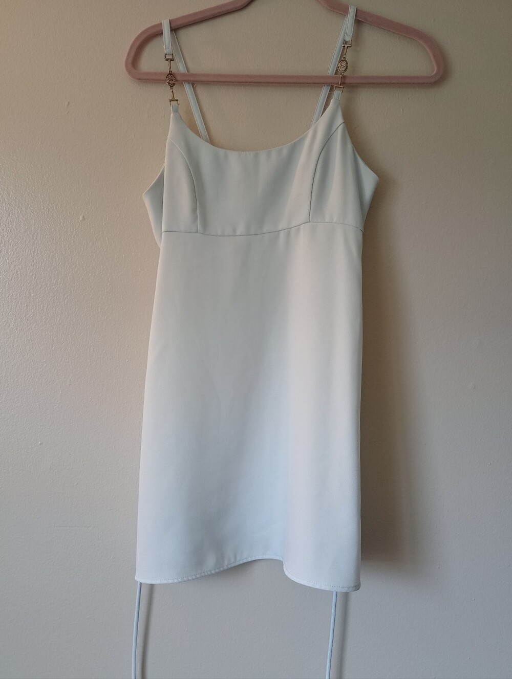 Blue Spaghetti Strap Timing Usa Dress